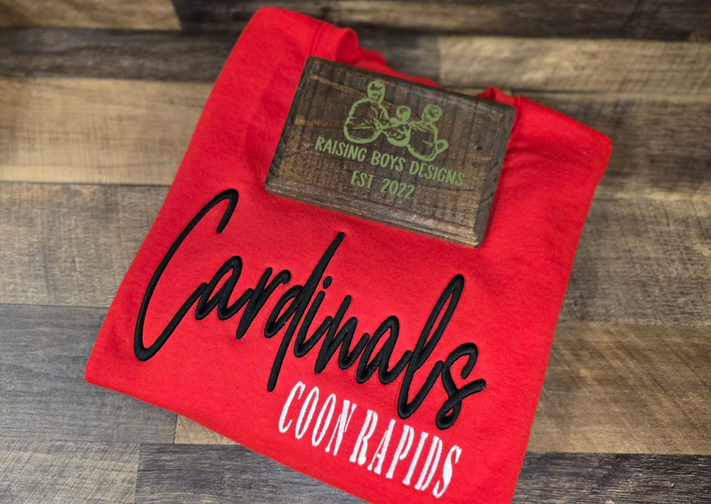 CR Cardinals 3D Puff Crewneck
