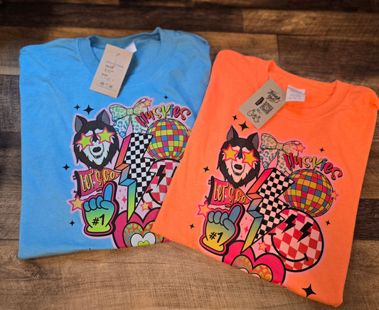POP COLOR Huskies tee