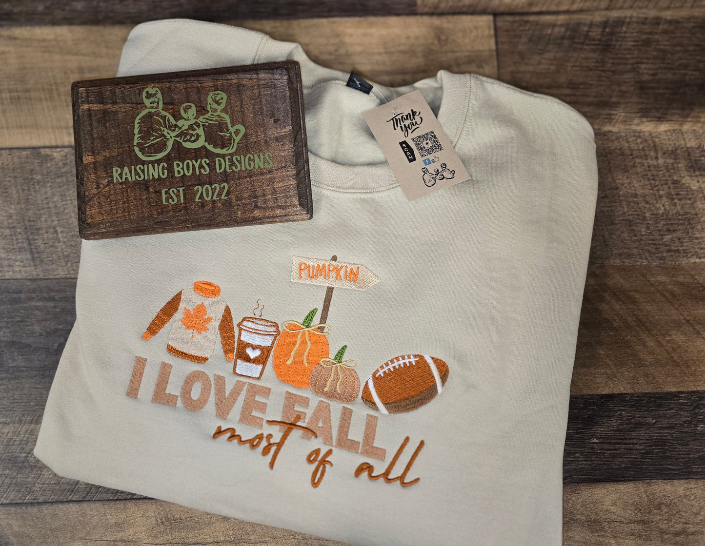 I love Fall crewneck sweatshirt