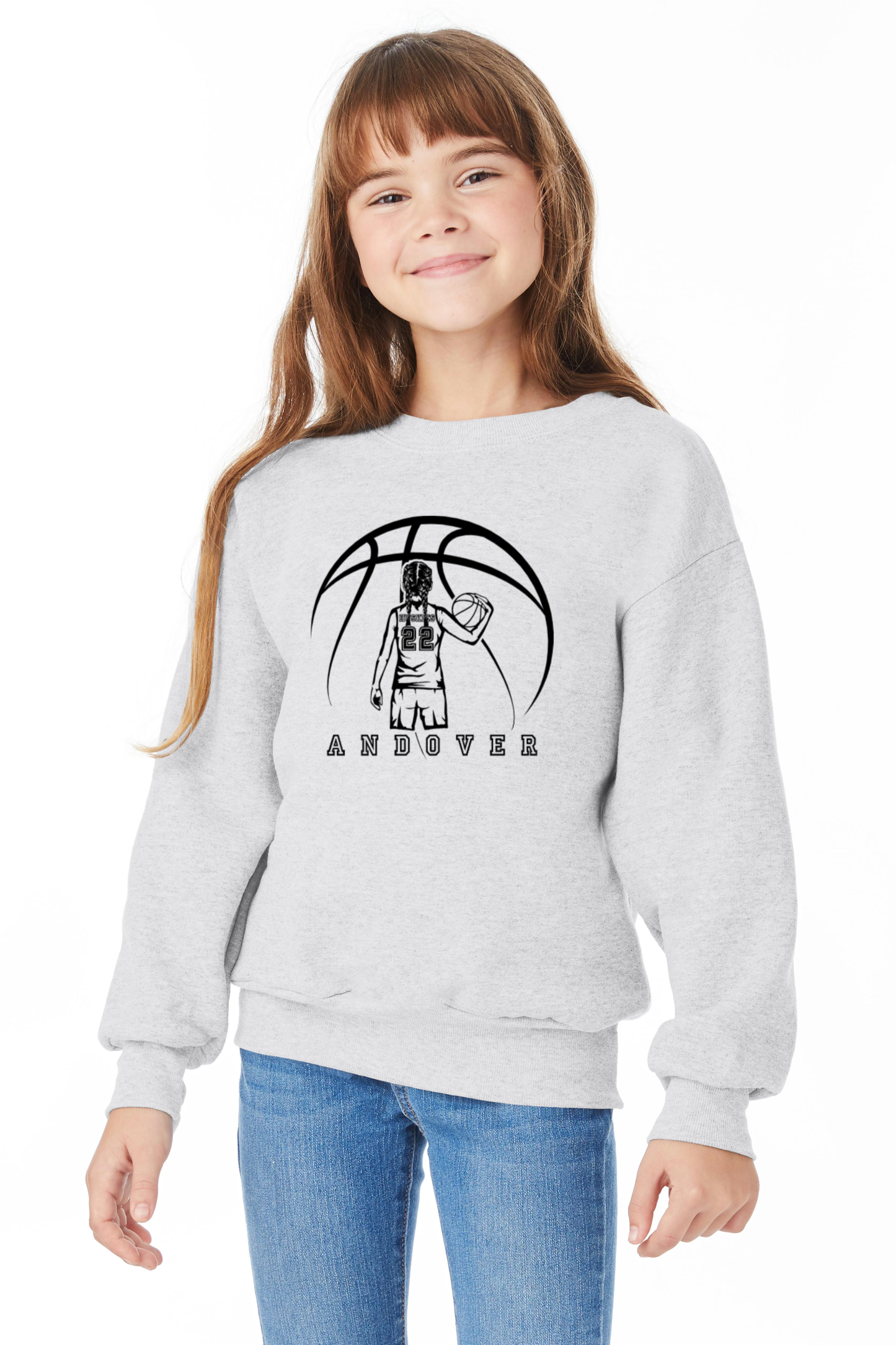Player Custom Basketball Youth hoodie or Crew