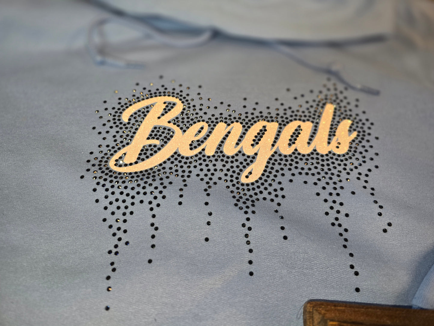 Bengals Luxe Rhinestone Hoodie