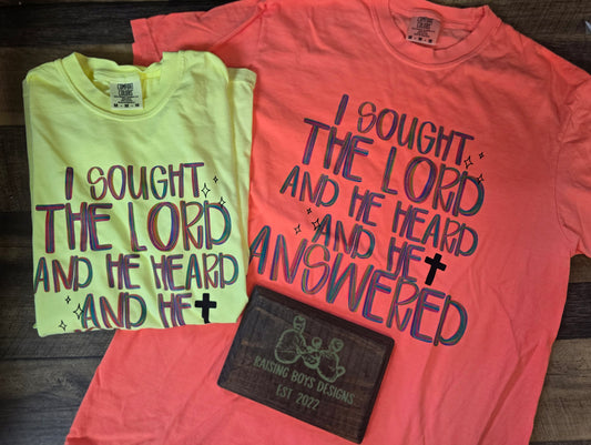 I Sought the Lord tee