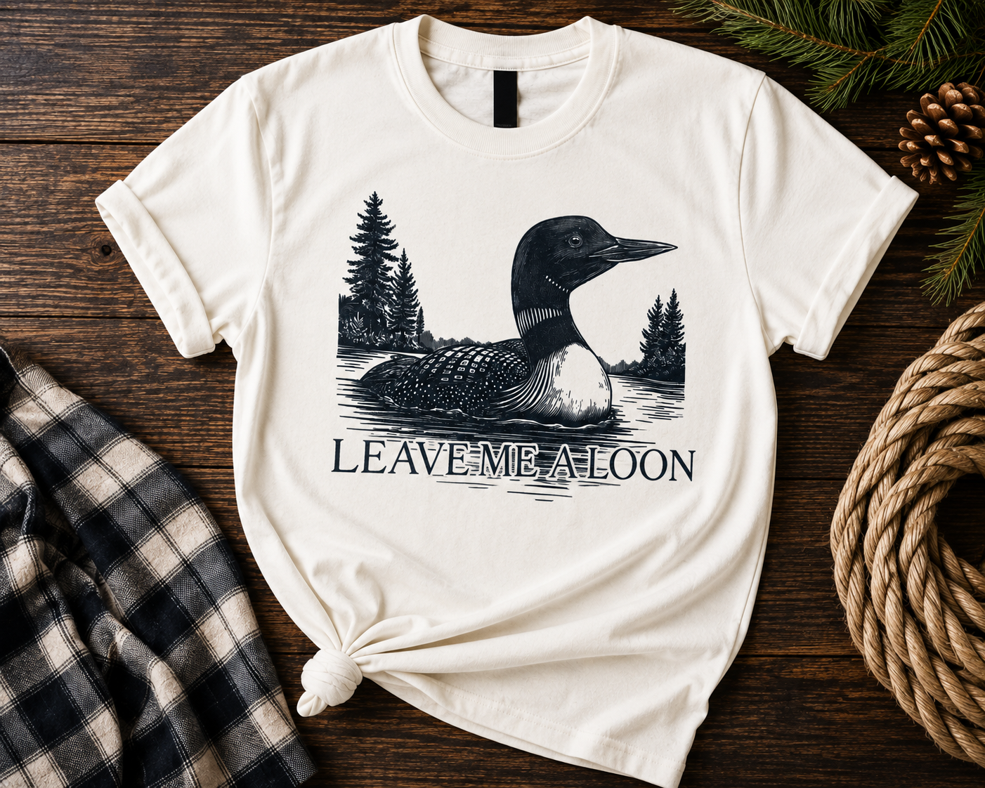 LEAVE ME A LOON tee